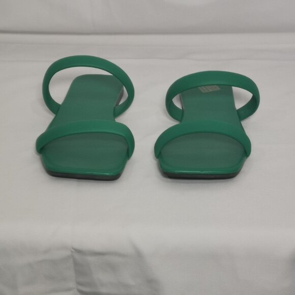 🦋 3/$20 Green Open Toe Slide Sandals Size 38 NWOT #29 - Picture 2 of 8